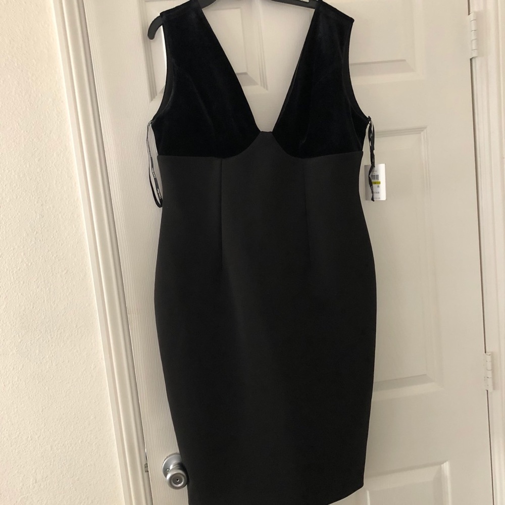 NWT Calvin Klein sheath dress sz 14 velvet/satin